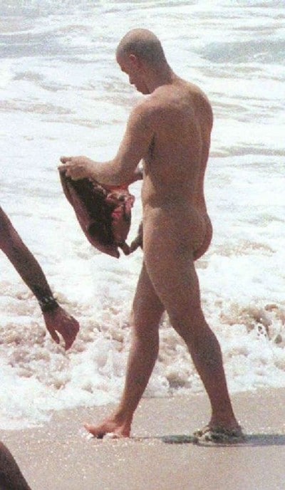 Vin Diesel penis on the beach