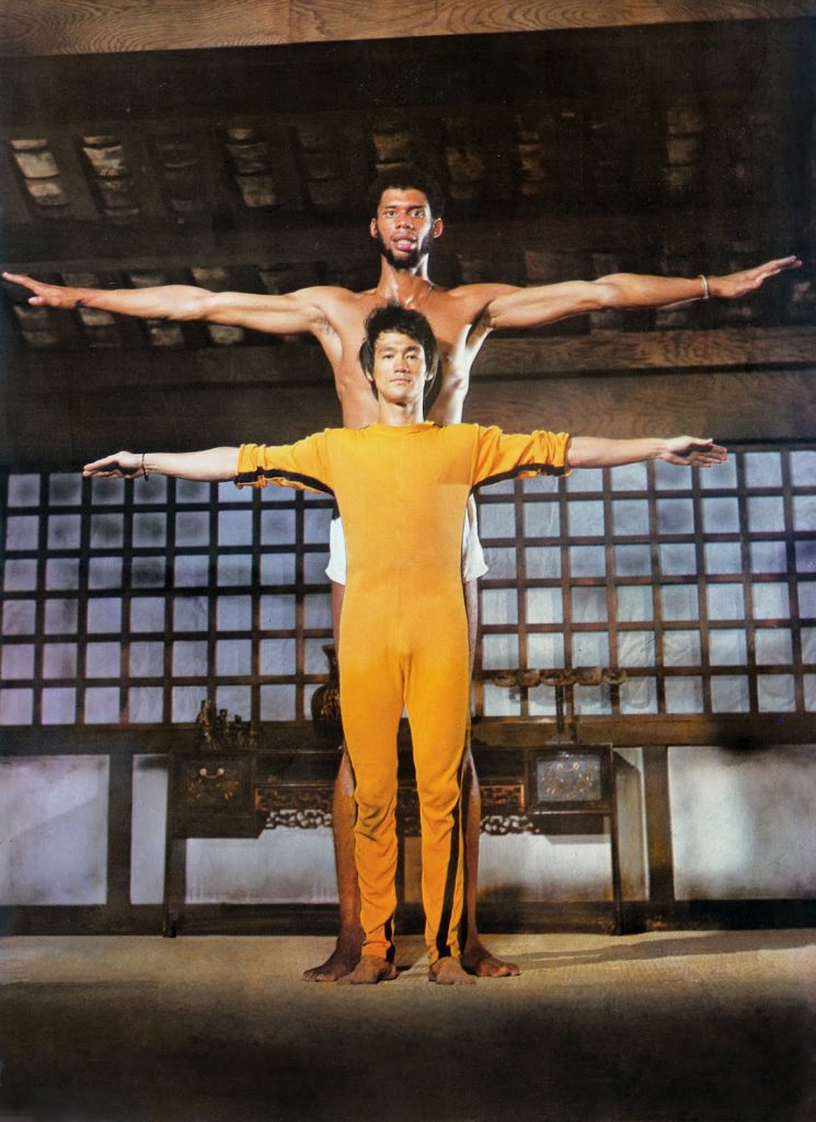 Bruce Lee with NBA basketball player wingspan