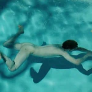 completely naked james franco in a pool