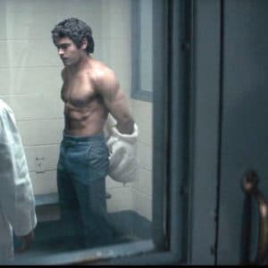 Zac Efron ripped chest Ted Bundy