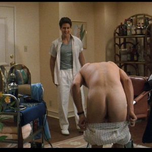 bare ass of johnny depp mooning the camera