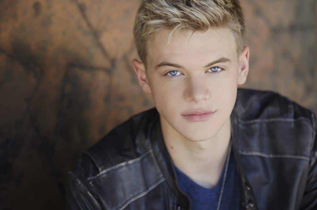 celeb Kenton Duty face shot with his blue eyes dazzling