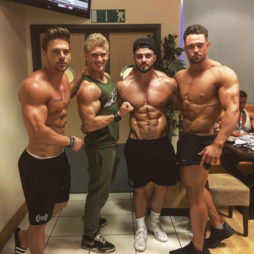 Rogan O'Connor and shirtless dudes