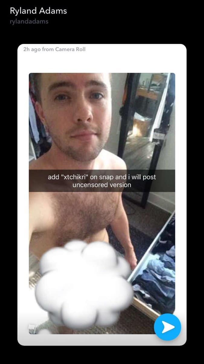 Ryland Adams' Snapchat Account Hacked! 