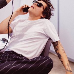 Harry Styles on the phone