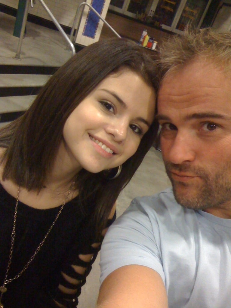 David DeLuise selfie with Selena Gomez